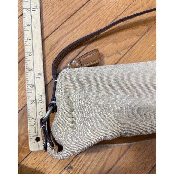 Fossil Carolina Top Zip Canvas Purse in Khaki - Picture 7 of 7